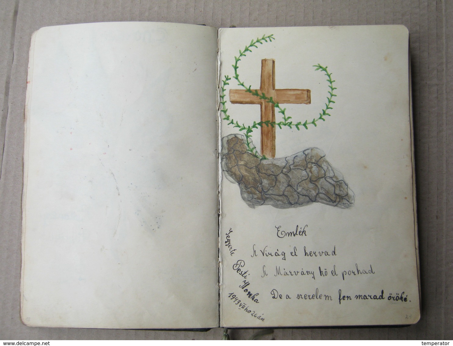 Scrapbook, Spomenar - Zrenjanin, Török Becse, Rovinj - Wonderful drawings, 1943/54.