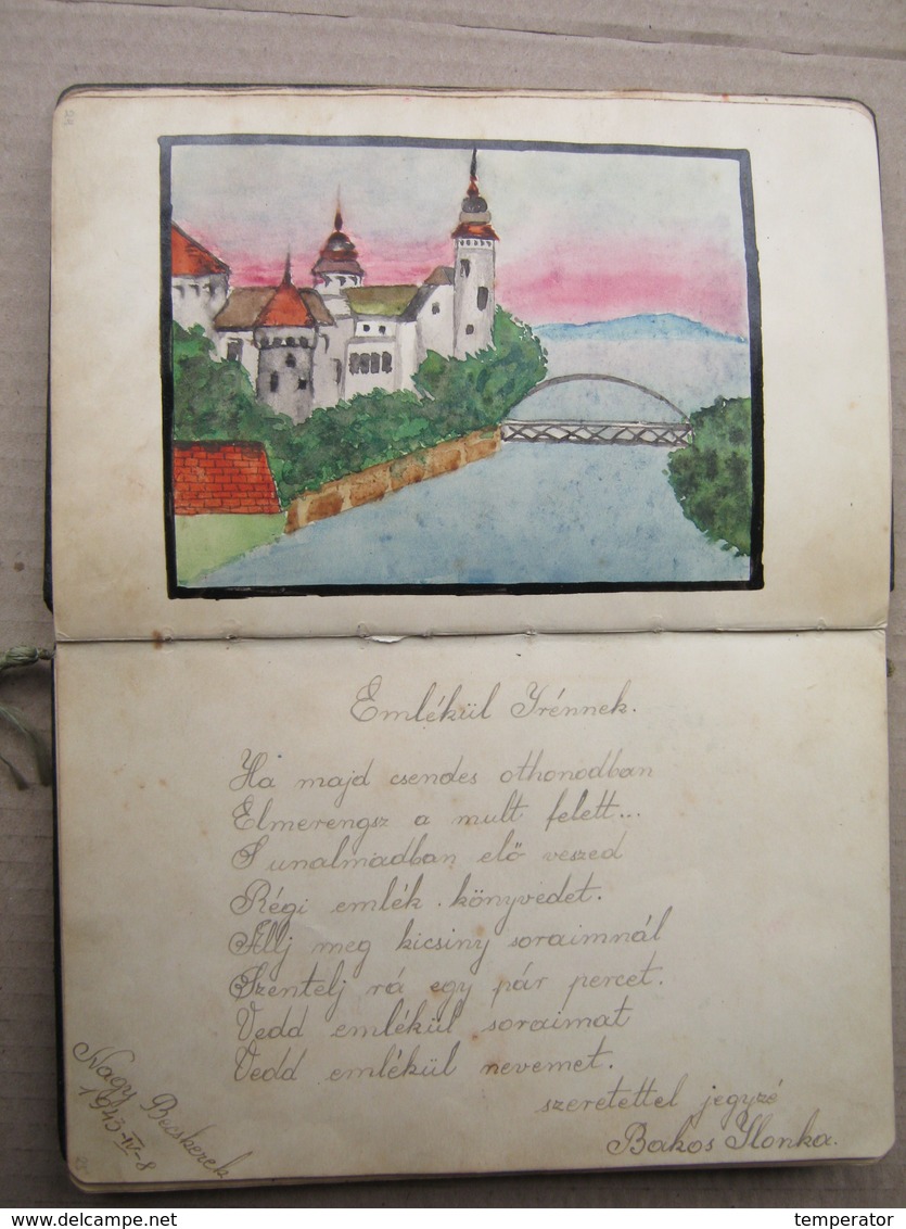 Scrapbook, Spomenar - Zrenjanin, Török Becse, Rovinj - Wonderful drawings, 1943/54.