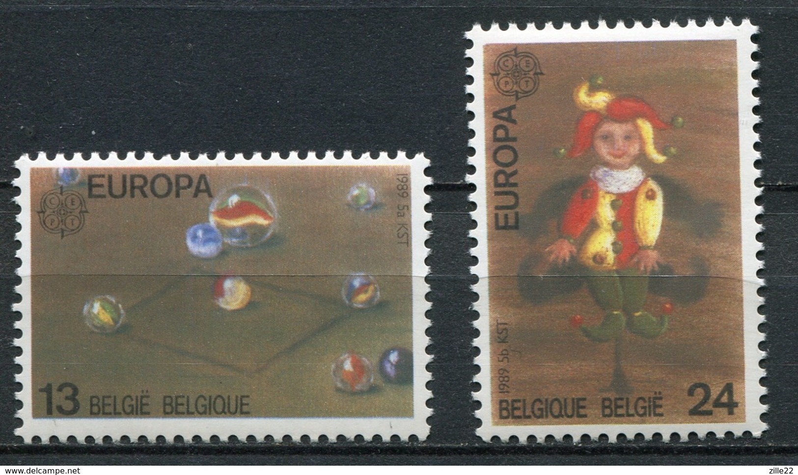 Belgien Mi# 2375-6 Postfrisch MNH - CEPT 1989 - Unused Stamps