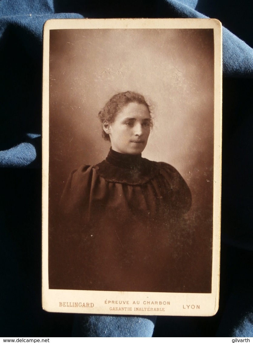 Photo CDV  Bellingard à Lyon  Portrait Jeune Fille  CA 1895 - L481H - Old (before 1900)