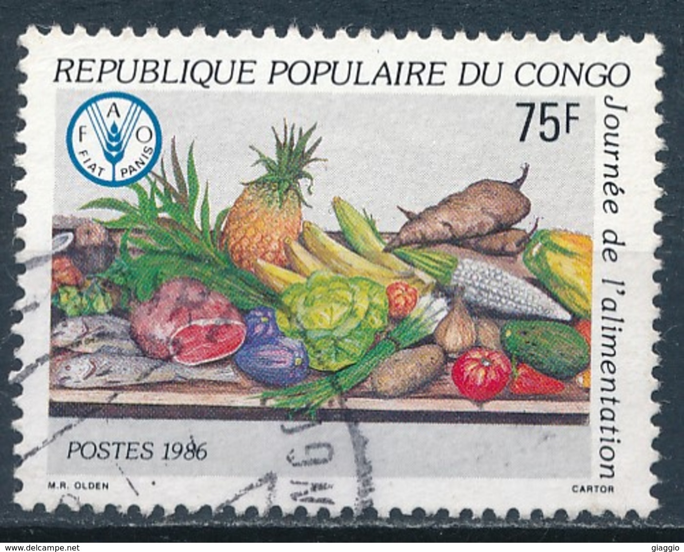 °°° REPUBBLICA DEL CONGO - Y&T N°787/88 - 1986 °°° - Usati