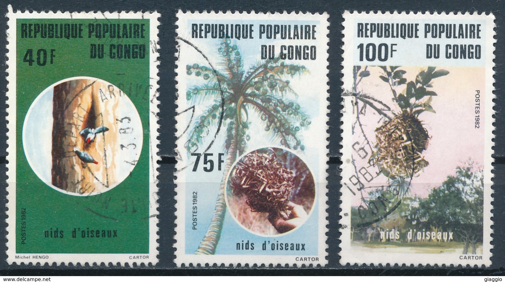 °°° REPUBBLICA DEL CONGO - Y&T N°688/90 - 1982 °°° - Usati