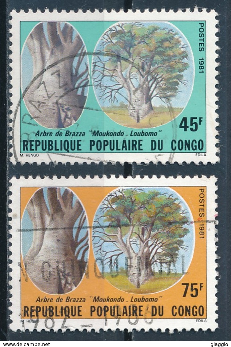°°° REPUBBLICA DEL CONGO - Y&T N°647/48 - 1981 °°° - Oblitérés