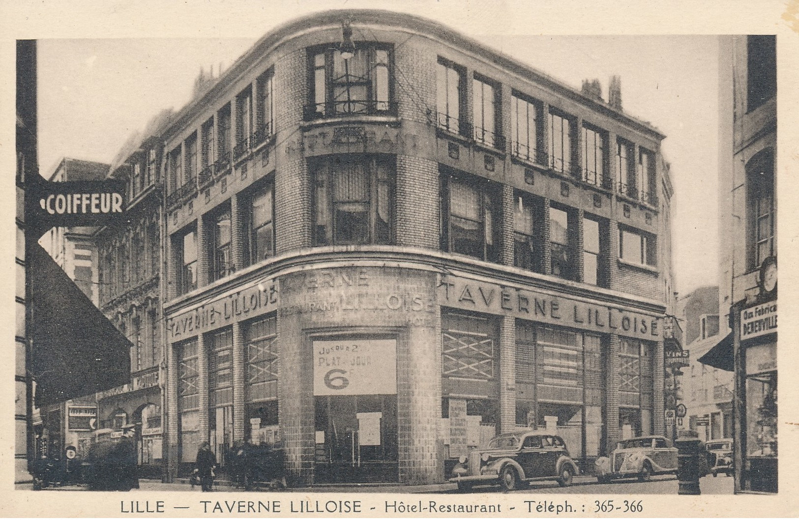 Lille Taverne Lilloise Hotel Restaurant Rare TBE - Lille