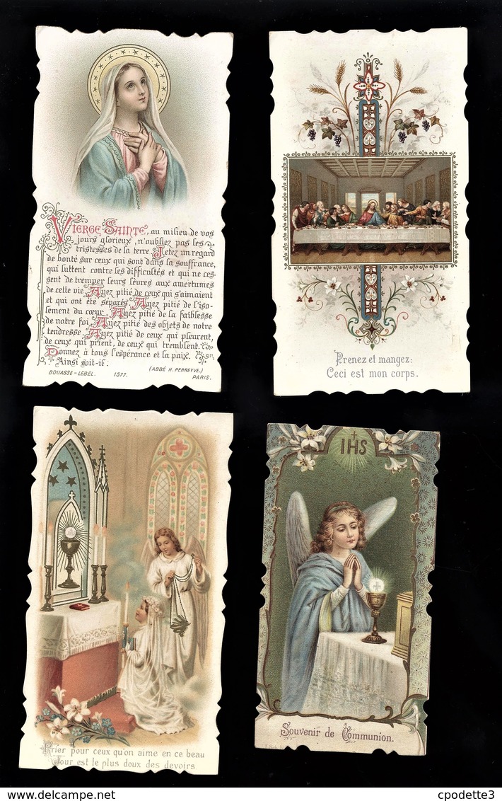 Lot De Quatre  Image Pieuse Bouasse Lebel Paris - Imágenes Religiosas