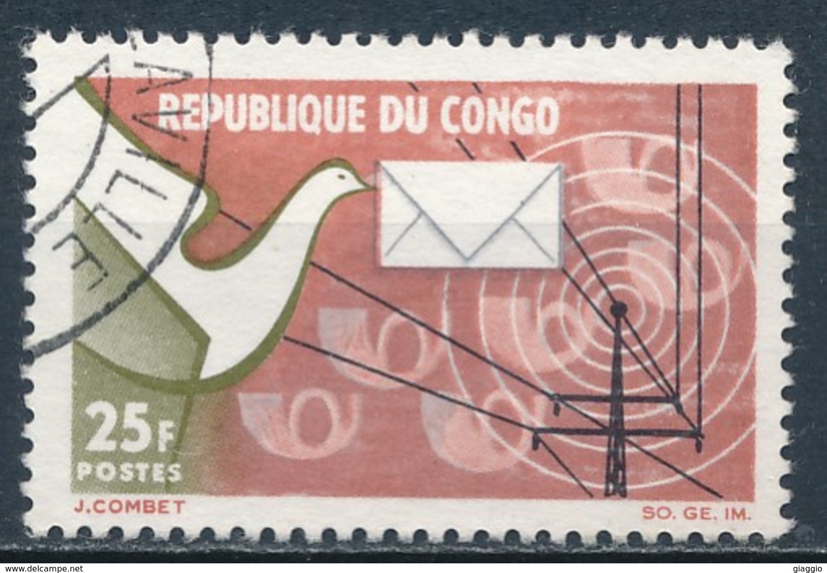 °°° REPUBBLICA DEL CONGO - Y&T N°171 - 1965 °°° - Usati