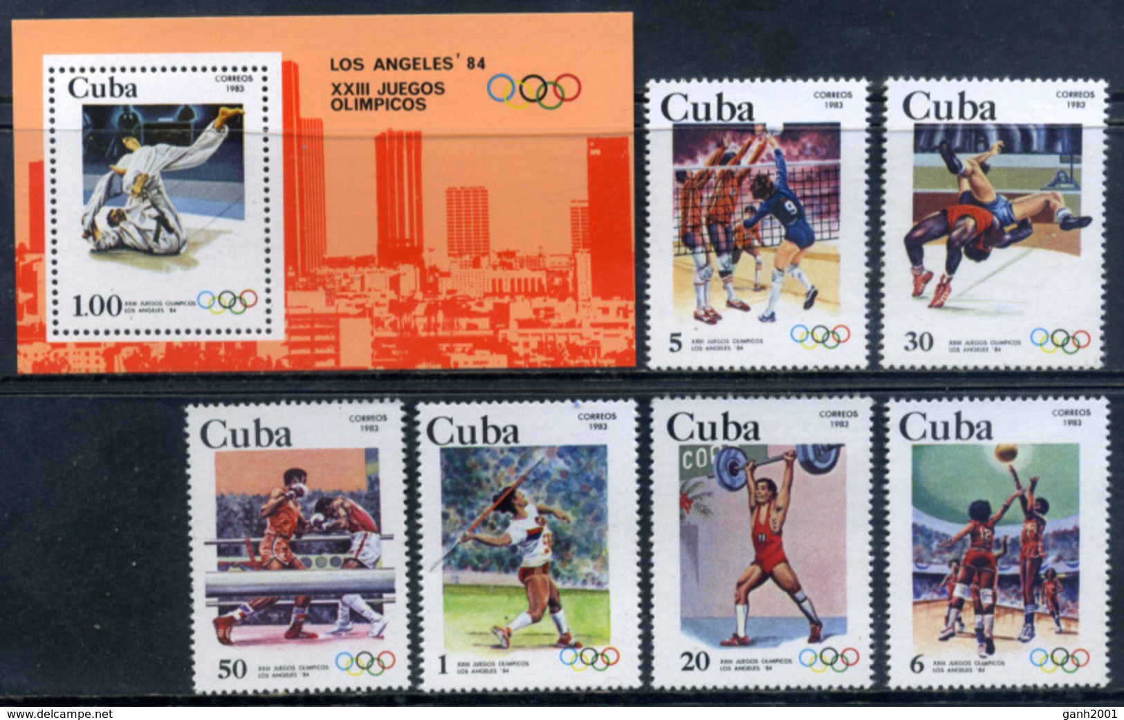 Cuba 1984 / Los Angeles Olympic Games MNH Juegos Olímpicos Olympische Spiele / Cu6111  37-11 - Ete 1984: Los Angeles