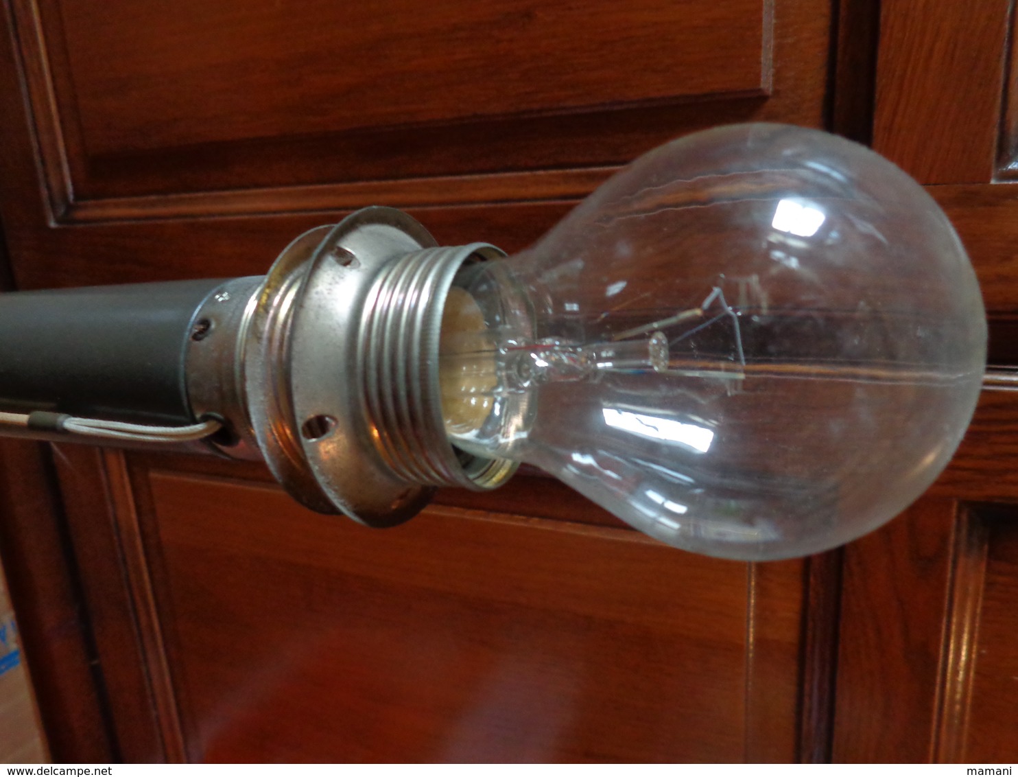 Lampe De Bureau En Metal SANS OPALINE -vintage - Autres & Non Classés