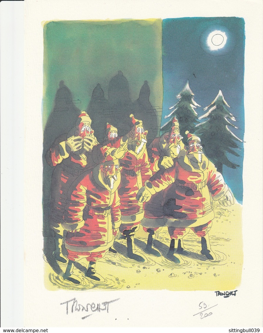 TRONCHET Didier. Les Pères Noël. Ex-Libris TL 200 EX. Numérotés Et Signés. 1998 - Illustrators S - V