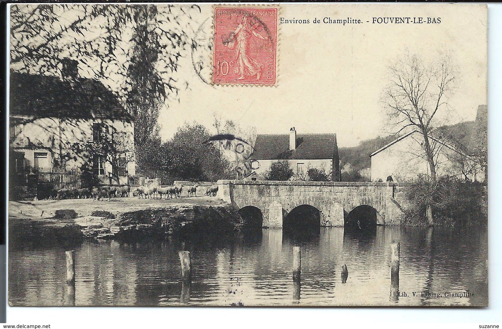 Village De FOUVENT Le Bas - Animaux - Pont - Abreuvoir - Autres & Non Classés