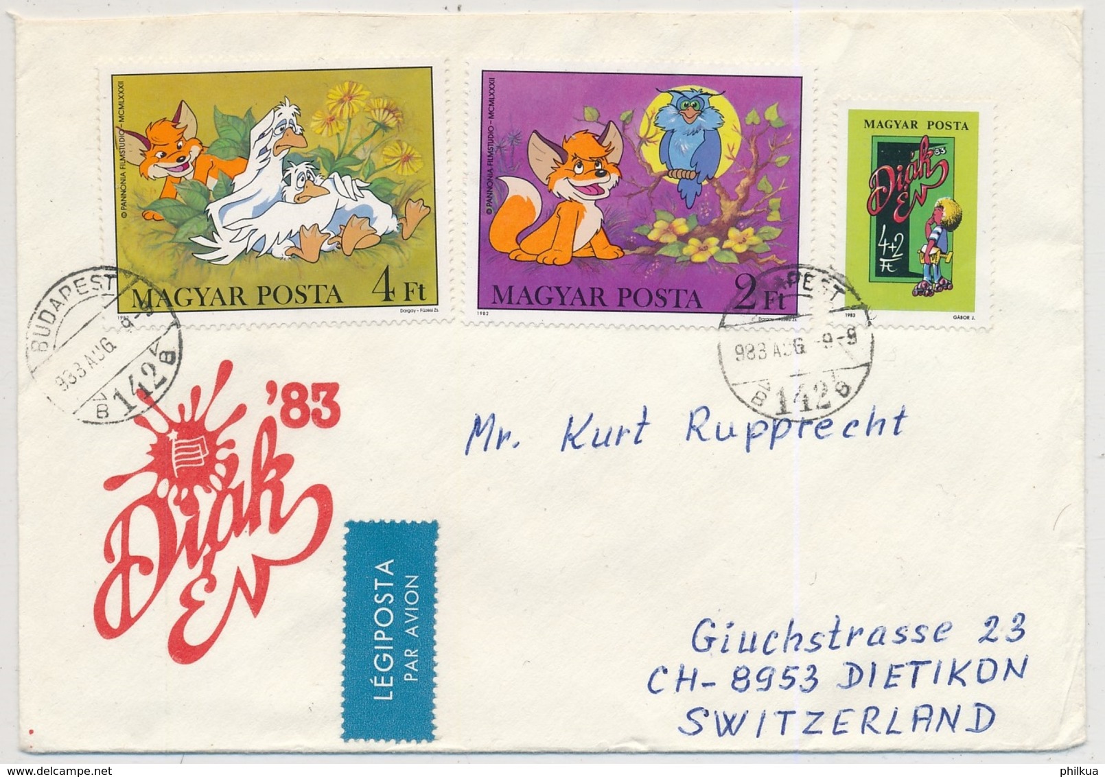 Ungarn Luftpost Brief Ab Budapest Gelaufen In Die Schweiz - Cartas & Documentos