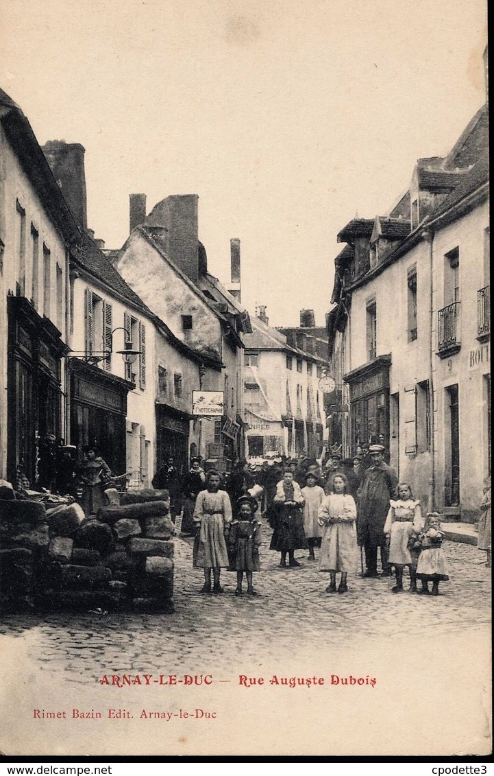 CPA  [21] Côte D'Or > ARNAY LE DUC - Rue Auguste Dubois - Arnay Le Duc