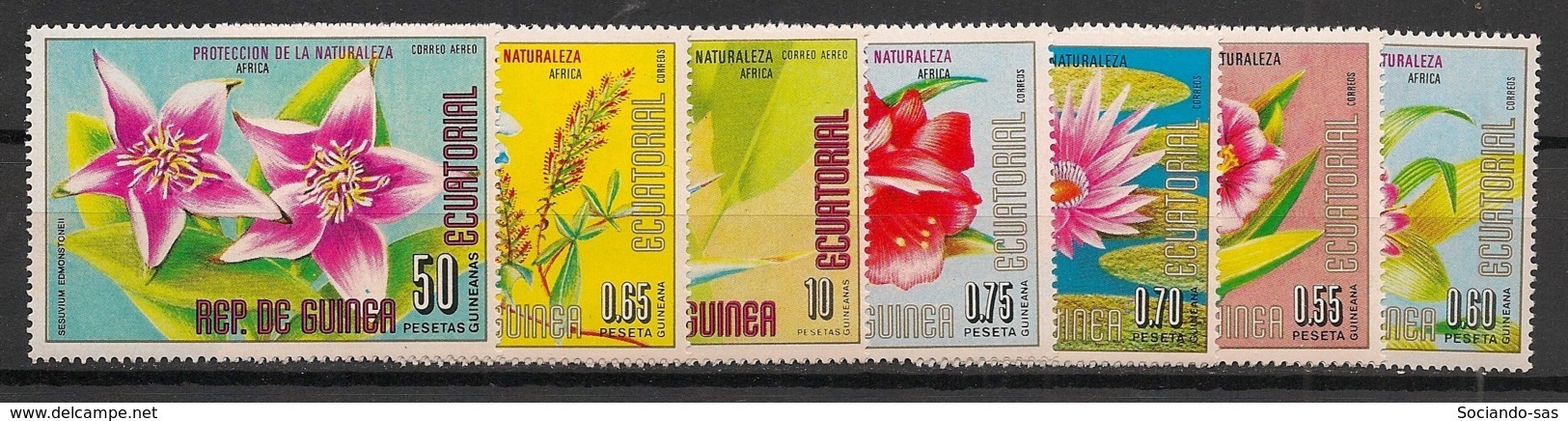 Guinée  équatoriale - 1976 - N°Mi. 980 à 986 - Fleurs - Neuf Luxe ** / MNH / Postfrisch - Guinée Equatoriale