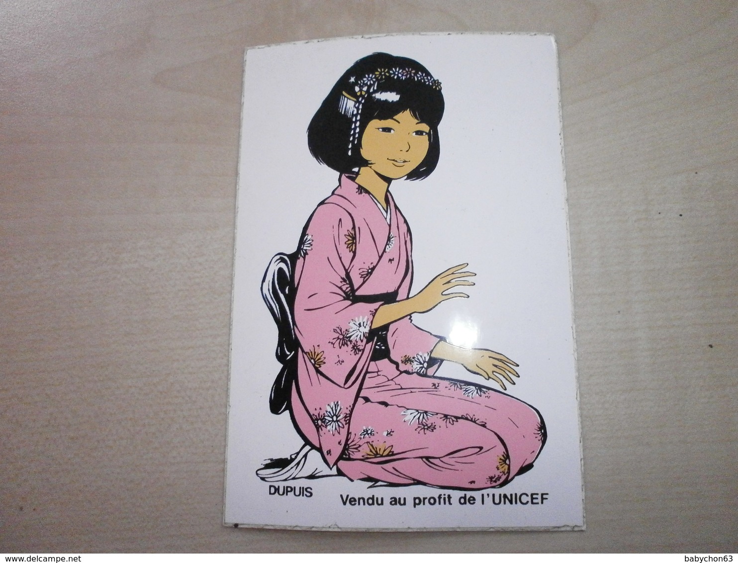 Ancien Autocollant  YOKO-TSUNO Au Profit De L'UNICEF - Sonstige & Ohne Zuordnung