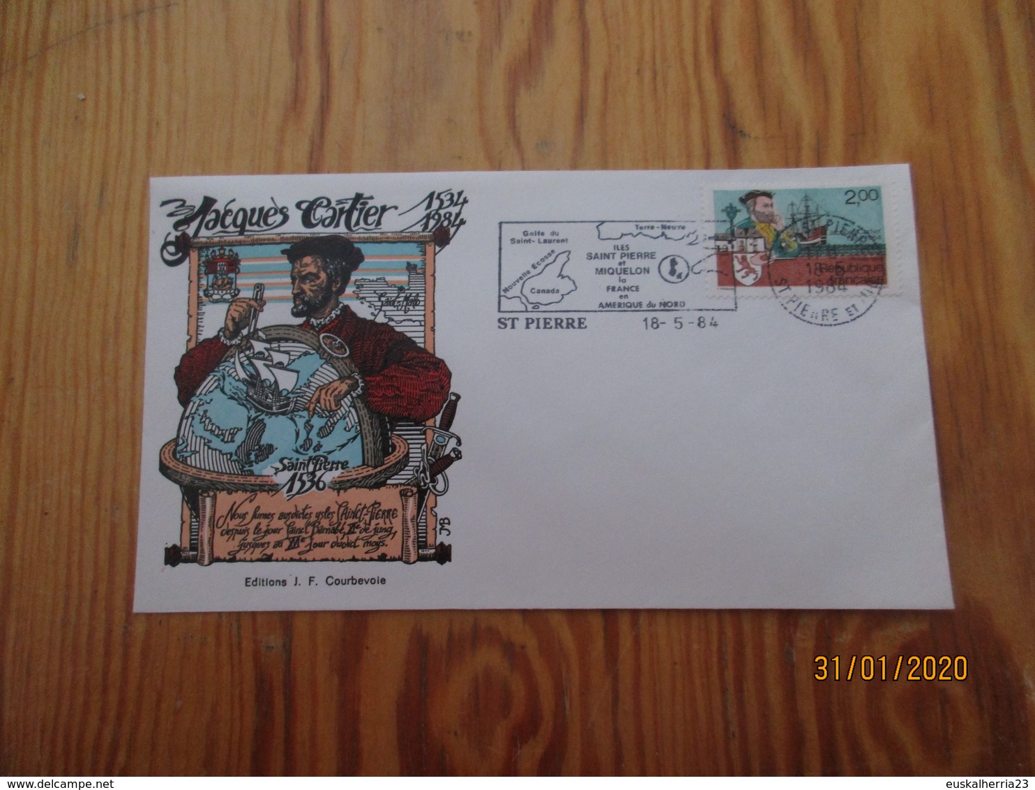 4 Enveloppes Saint-Pierre Et Miquelon Datées Du 18/05/84  22 Août 84  28/29 Avril 84  10.08.84 - FDC