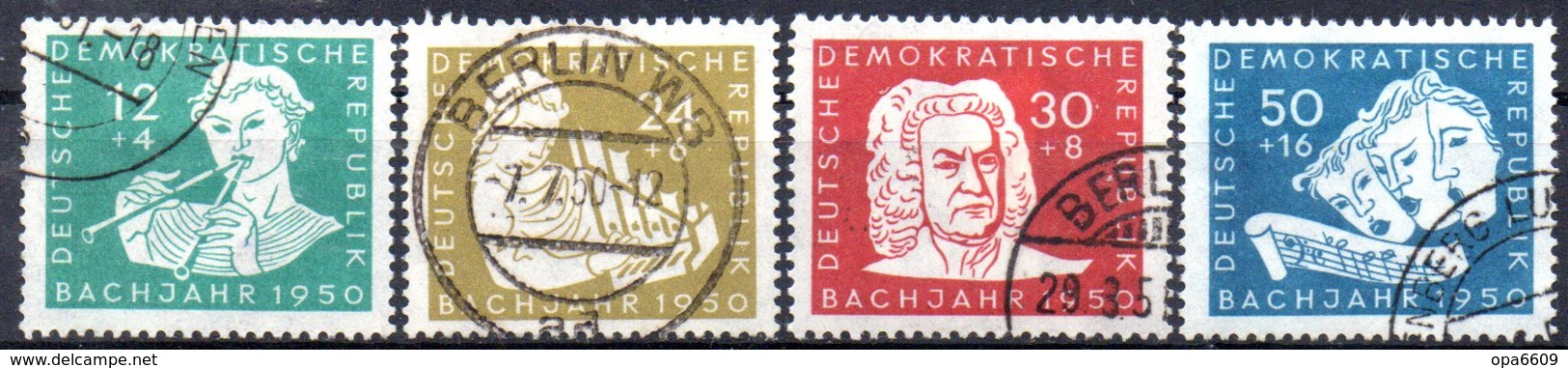 (DDR-BM1) DDR "200. Todestag Von Johann Sebastian Bach" Mi 256/59  Sauber Bedarfsgestempelt - Used Stamps