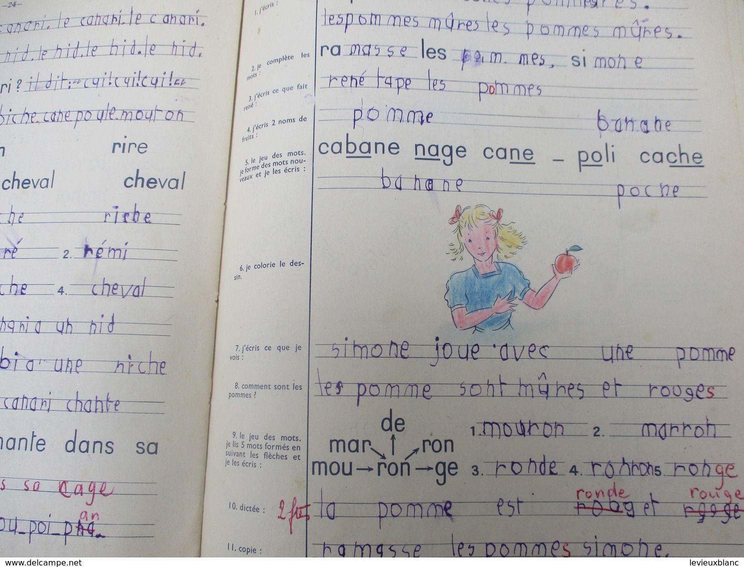 Méthode De Lecture/ Clair Matin/1er Cahier D'écriture-Lecture/ PICARD / Librairie Armand COLIN//1958     CAH303 - Non Classificati