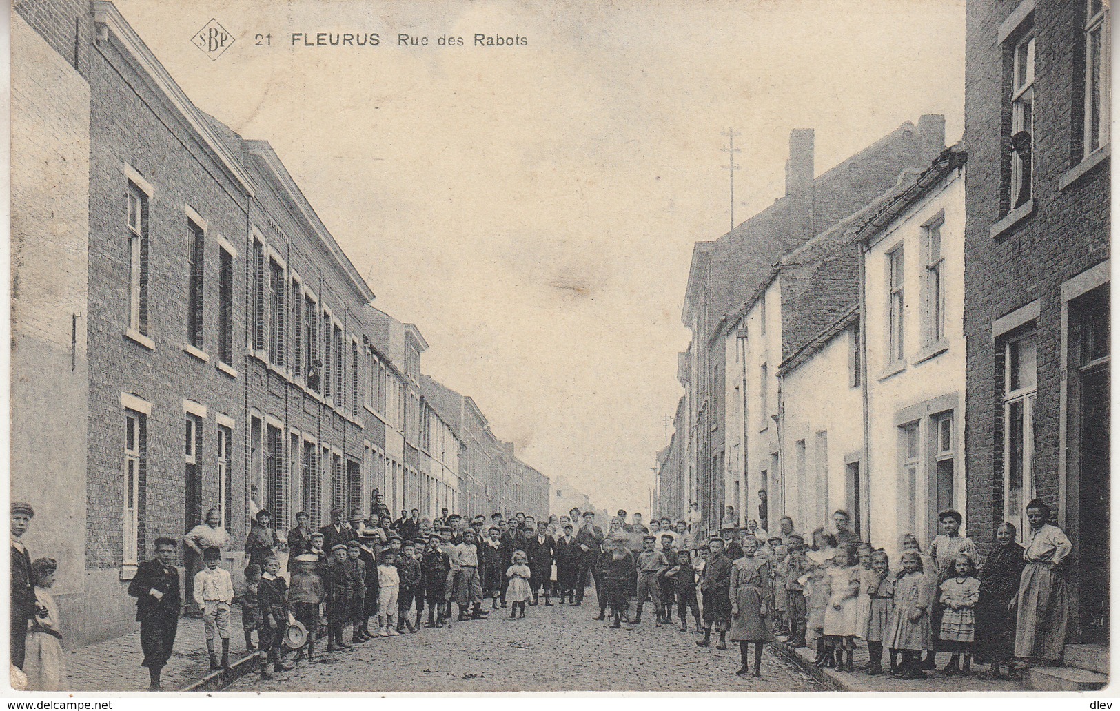 Fleurus - Rue Des Rabots - Très Animé - 1907 - SBP 21 - Fleurus
