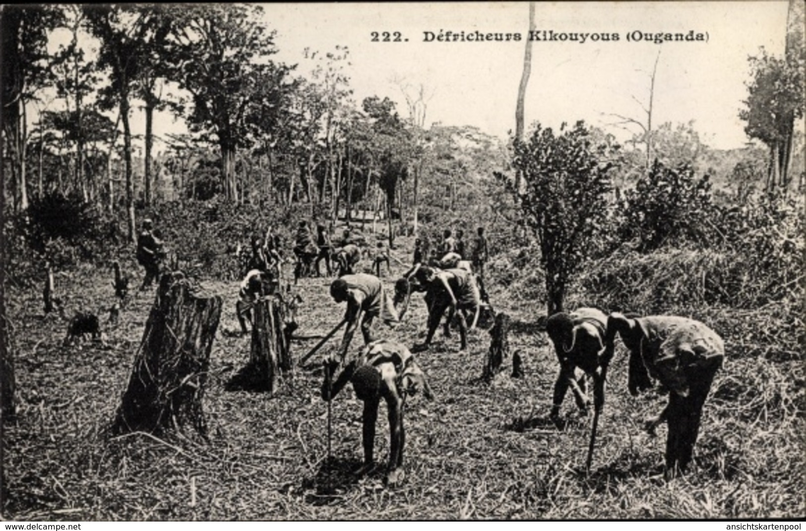 Cp Uganda, Défricheurs Kikouyous - Costumes