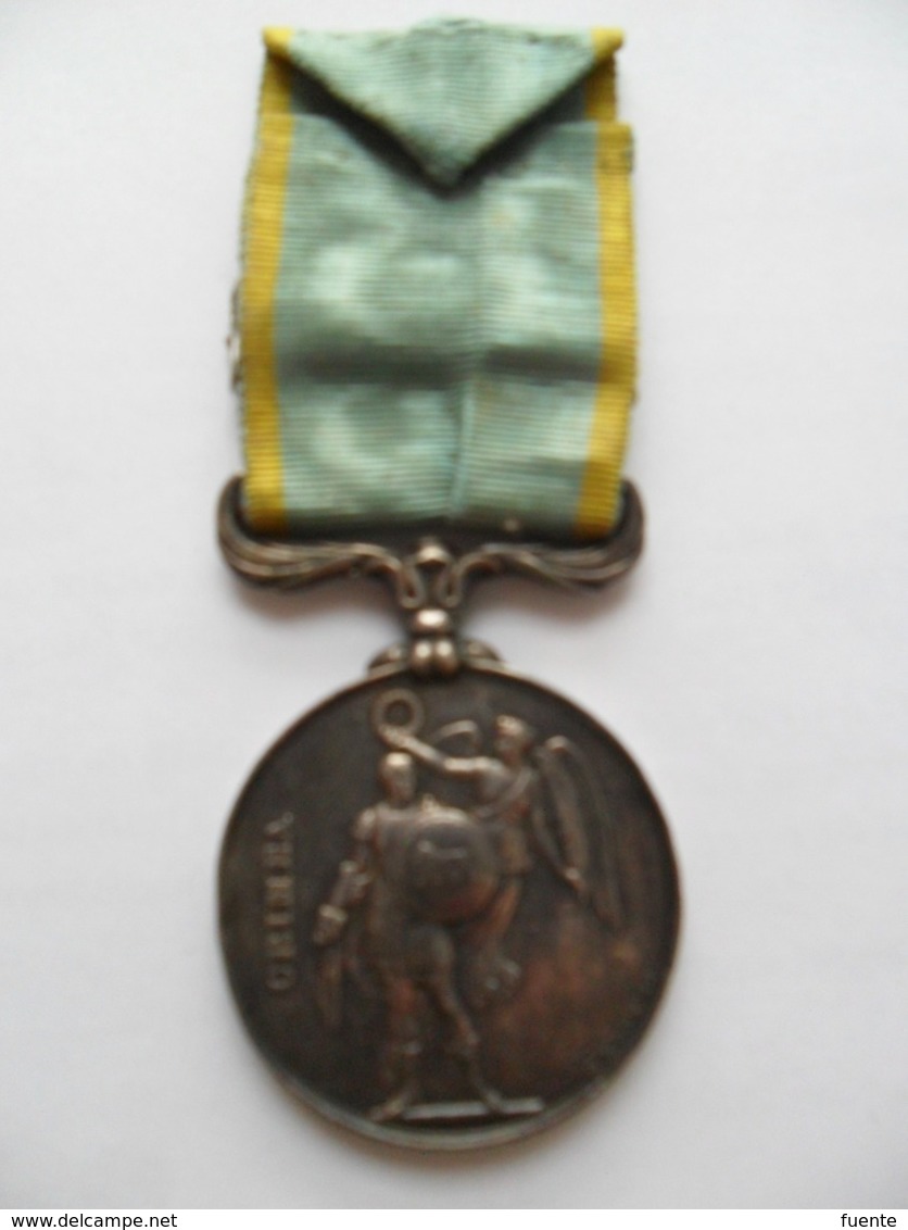 Médaille Anglaise De Crimée. Barrette Sébastopol. Attribuée à Un Officier Français - Avant 1871