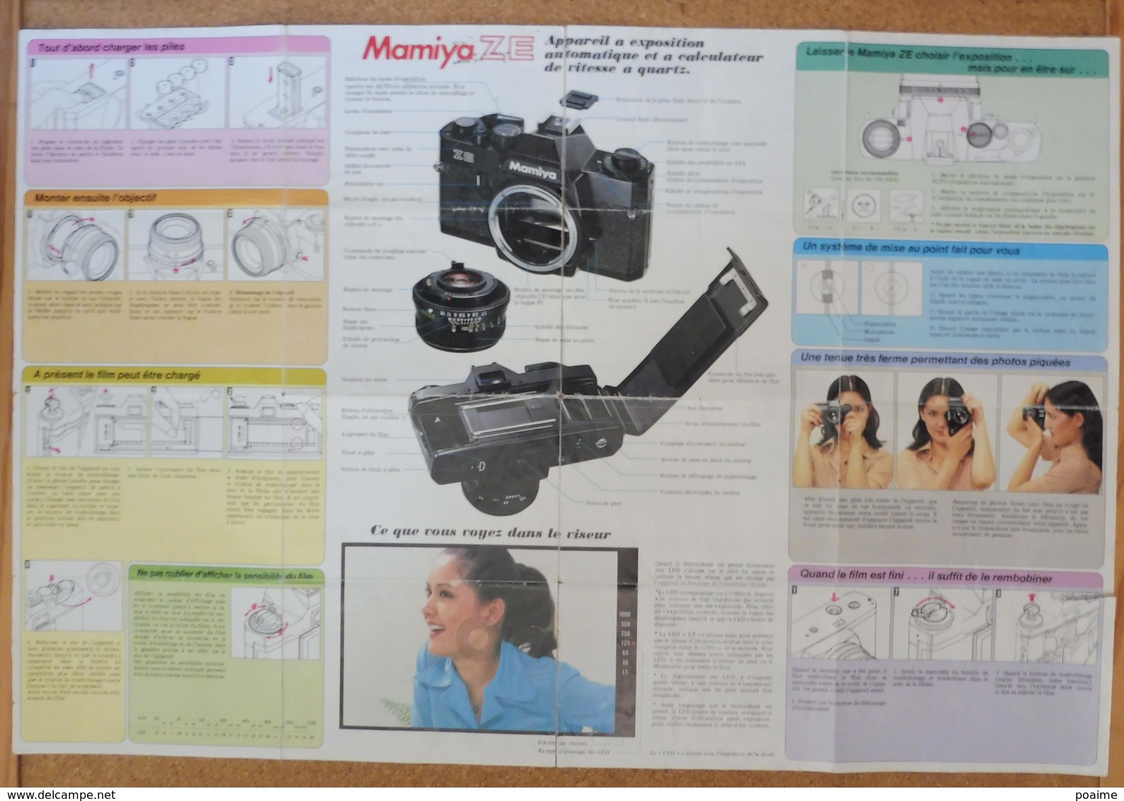 Notice D'utilisation Appareil De Photographie Argentique Mamiya ZE - Autres & Non Classés