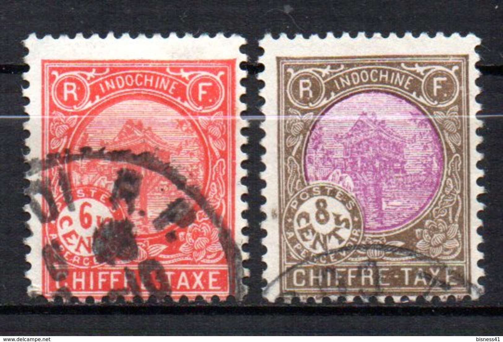 Col17  Colonie Indochine Taxe N° 50 & 51 Oblitéré  Cote 3,50€ - Timbres-taxe