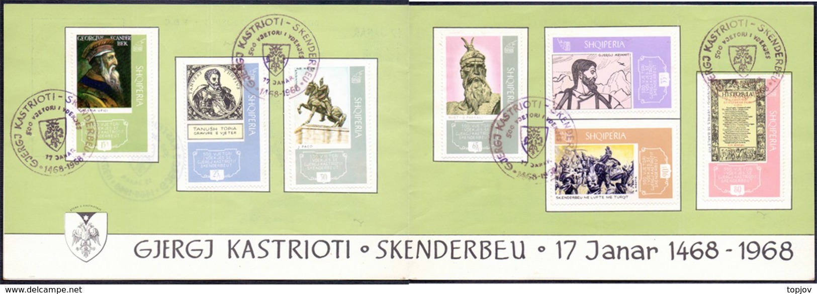 ALBANIA - 500 Y. Anniv. GJERGJ  KASTRIOTI  SKENDERBEU - LUX FDC - 1968 - Albania