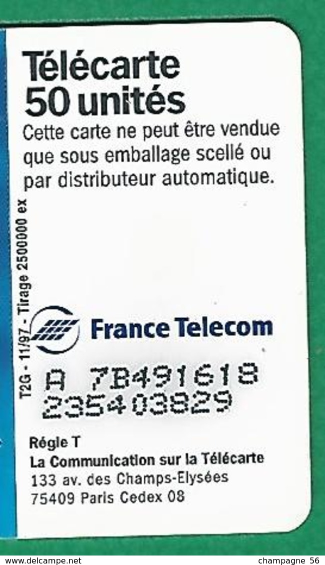 VARIÉTÉS 11 / 1997 LE 36-15 EMPLOI  PUCE SO3 T2G  50 UNITÉS - Fehldrucke