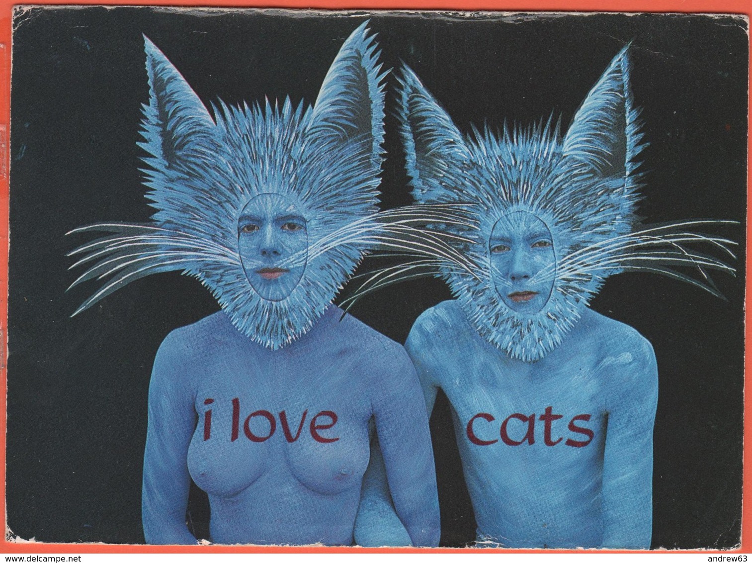 Cartoline - Tematica - Pubblicitari - I Love Cats - Topless - Not Sent - Pubblicitari