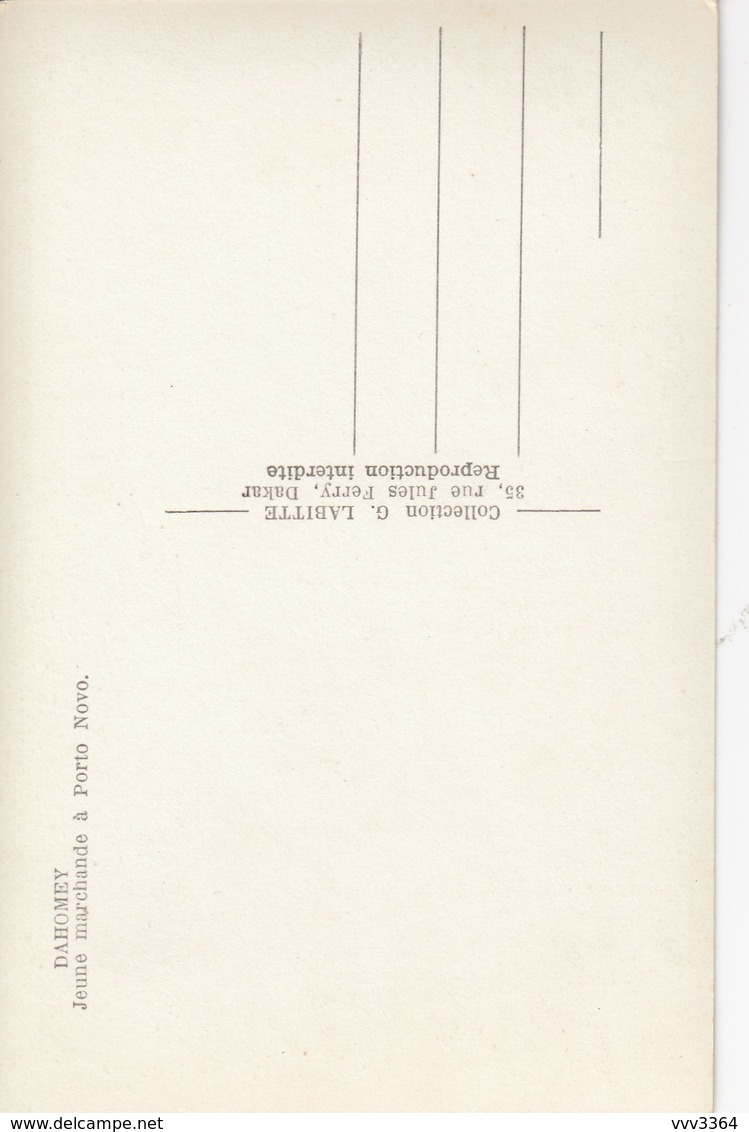 DAHOMEY:  Types Sombas De Nattingou - Dahome