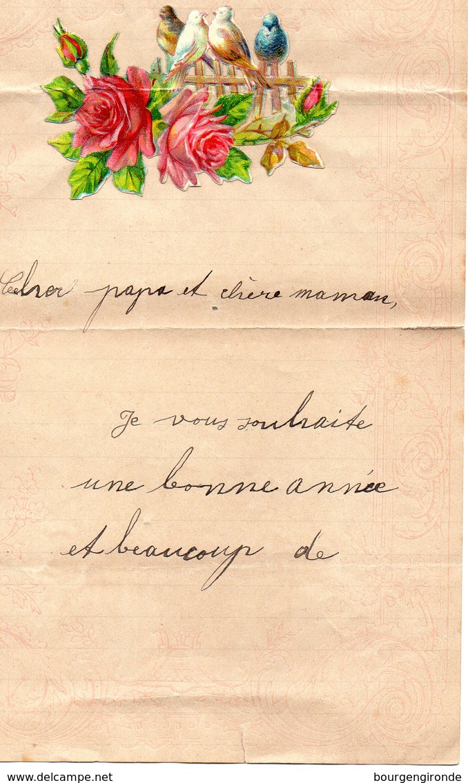 LETTRE ADRESSEE CHERS PARENTS EN 1900 - Manuscrits