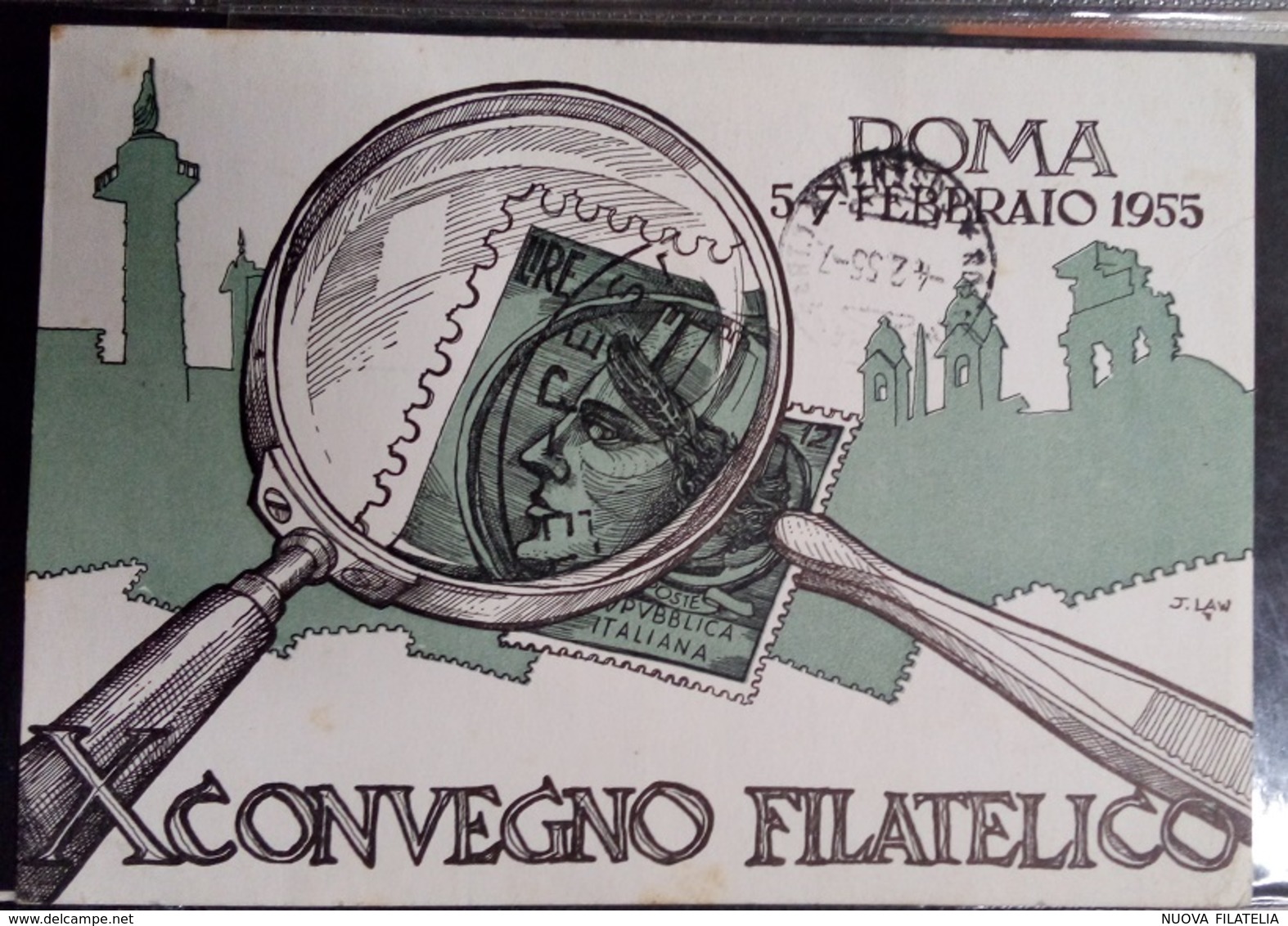 CONVEGNO FILATELICO 1955 - Erinnofilia