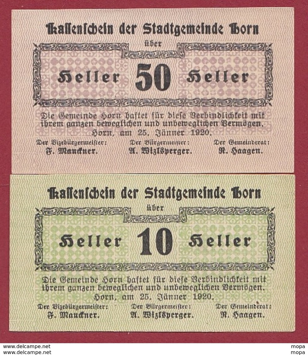 Autriche 4 Notgeld Stadt Horn/ Weistrach Dans L 'état Lot N °86 - Autriche