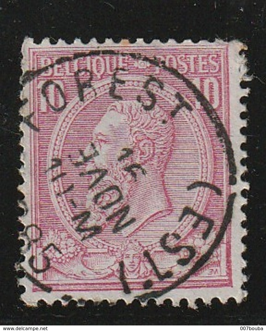 COB N° 46 Oblitération  FOREST EST 1885 - 1884-1891 Léopold II