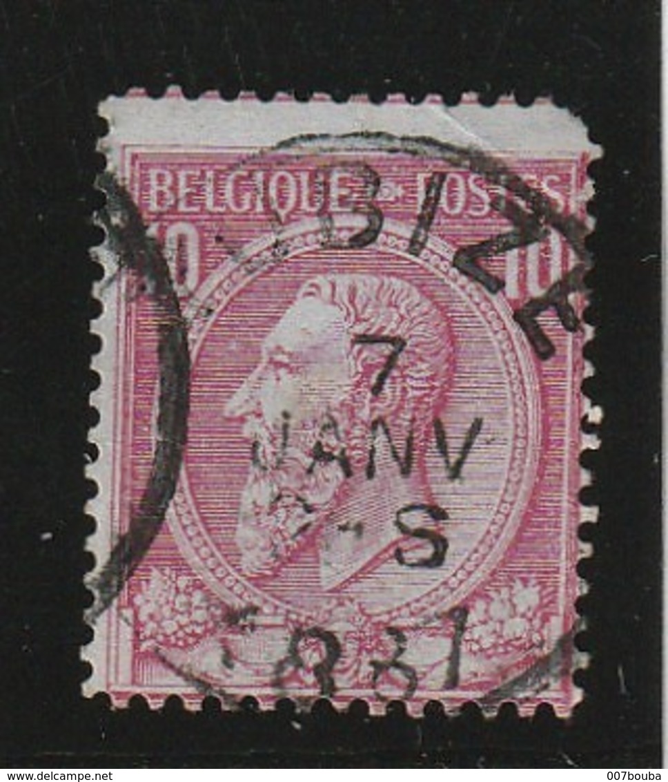 COB N° 46 Oblitération TUBIZE 1887 - 1884-1891 Léopold II