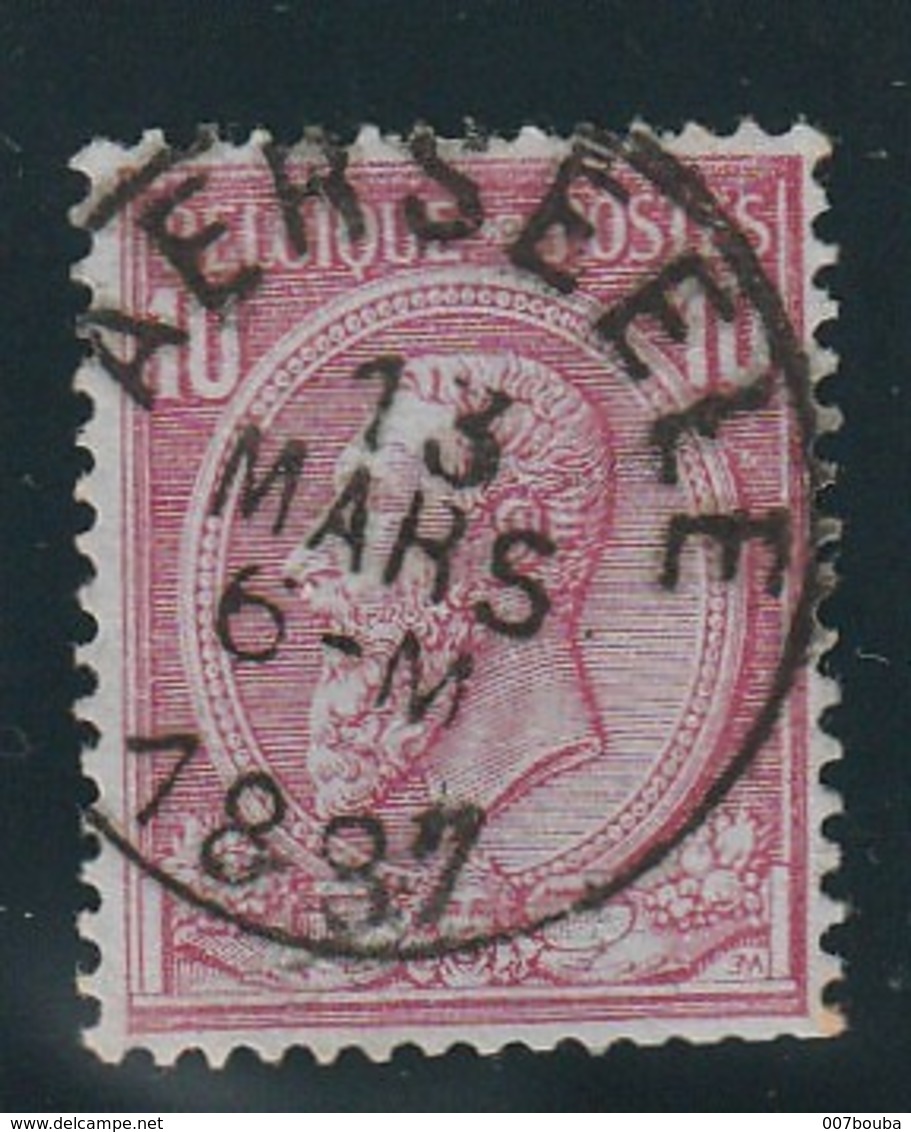 COB N° 46 Oblitération AERSEELE 1887 - 1884-1891 Léopold II