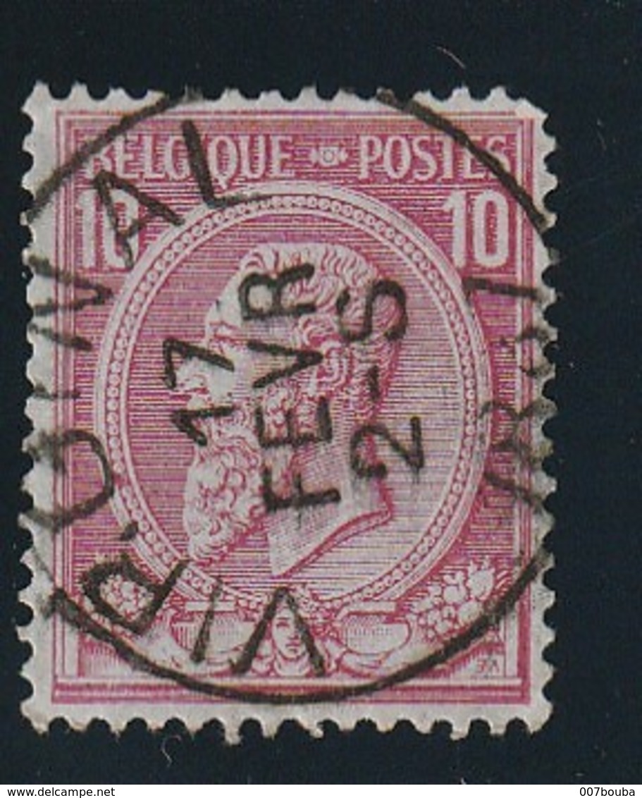 COB N° 46 Oblitération VIRGINAL - 1884-1891 Léopold II