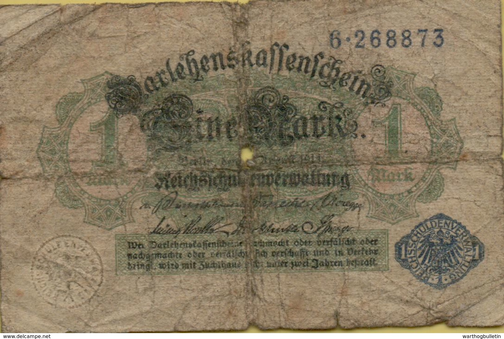 1914 Germany 1 Mark P#52 - Other & Unclassified