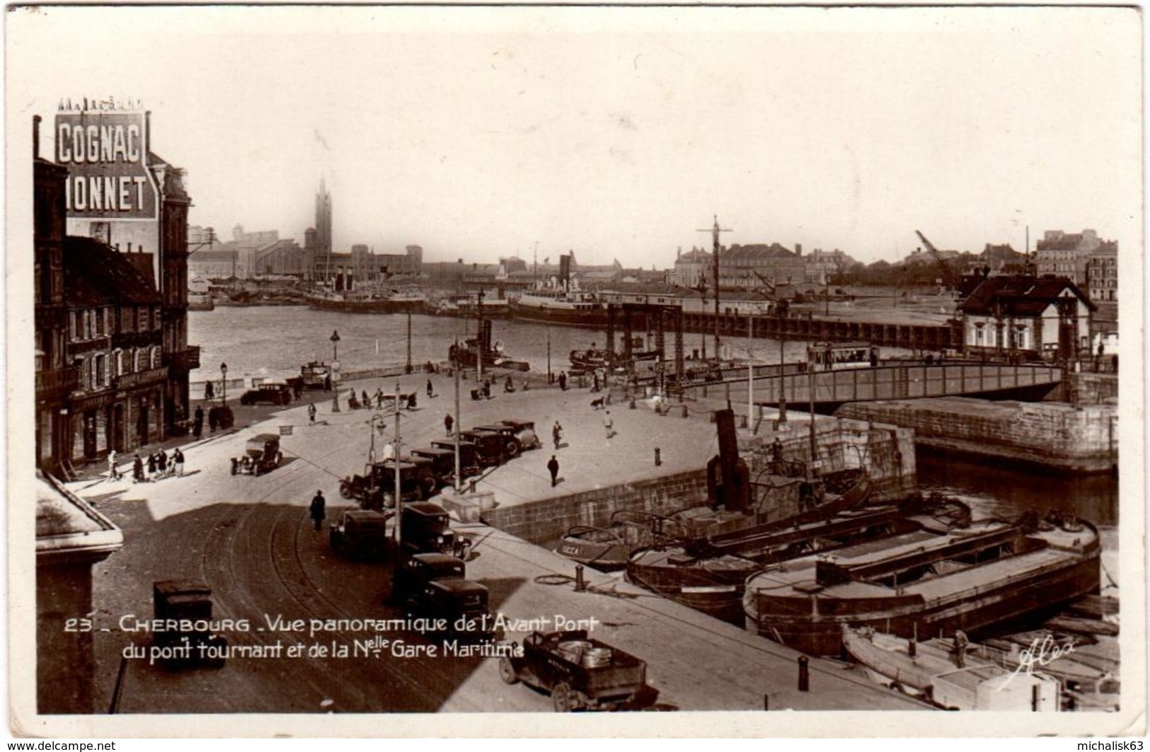 6BN 1O14. CHERBOURG - VUE PANORAMIQUE DE L'AVANT PORT - Cherbourg