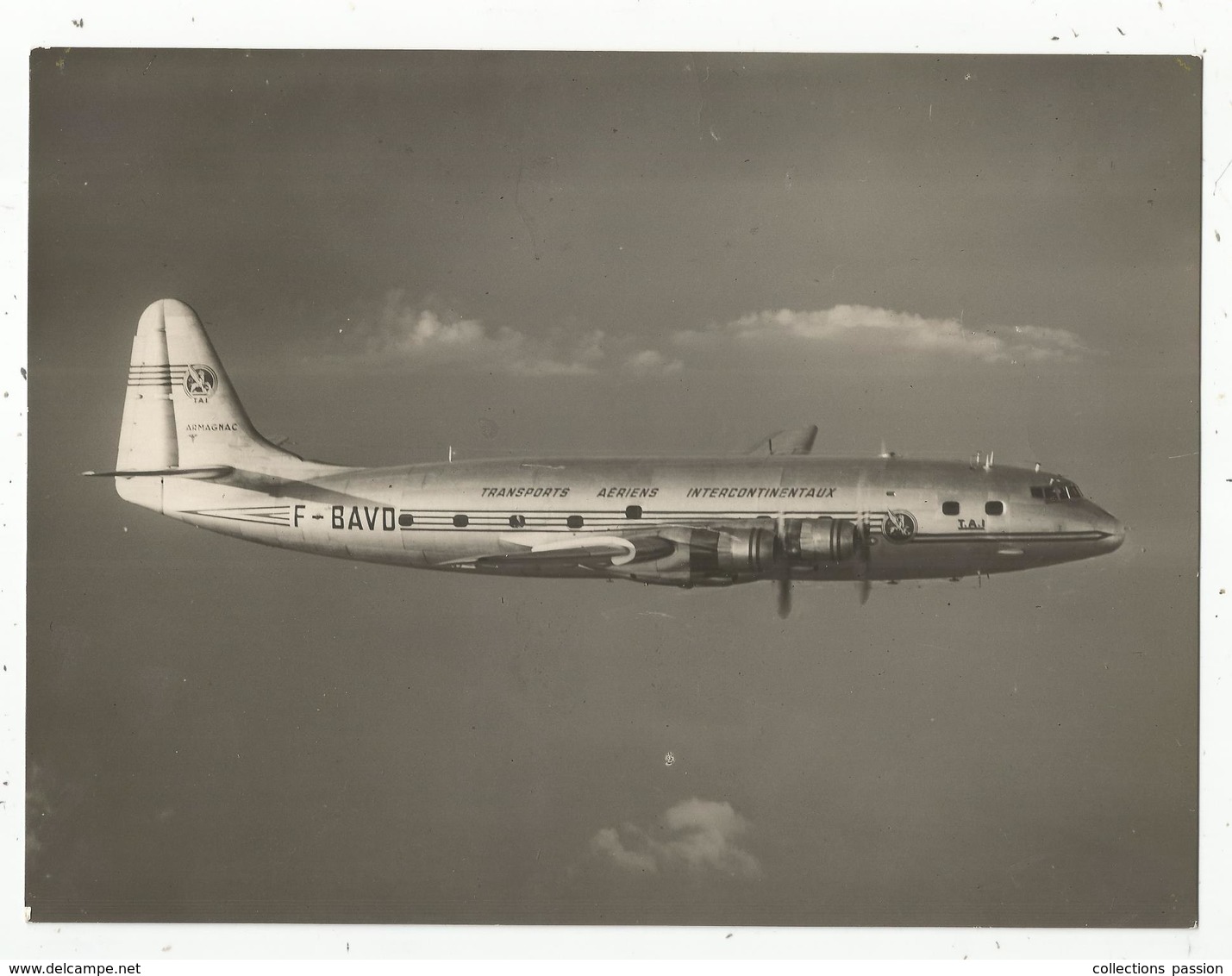 Photographie ,AVIATION ,avion, 230 X 175 Mm , SE-2010 ARMAGNAC, Transports Aériens Intercontinentaux , Frais Fr 1.95 E - Aviation