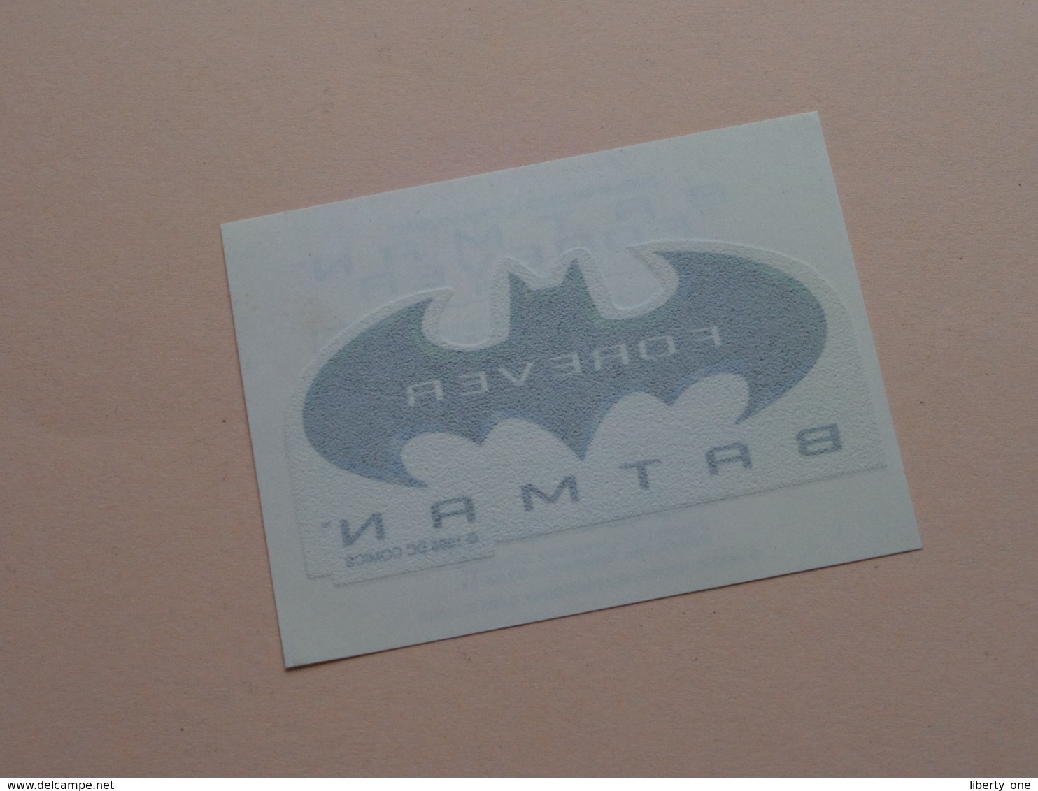 BATMAN FOREVER ( Sticker 9 X 6,5 Cm. ) Smacks De KELLOGG'S ( Details - Zie Foto ) 1995 DC COMICS ! - Publicité Cinématographique