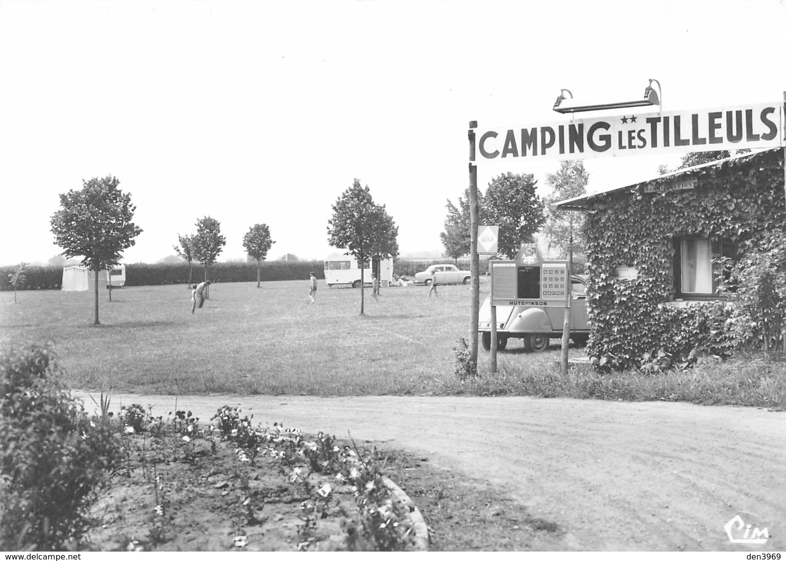 CHONAS-l'AMBALLAN - Entrée Du Camping Les Tilleuls - Tirage D'éditeur N&B Non Dentelé - Autres & Non Classés