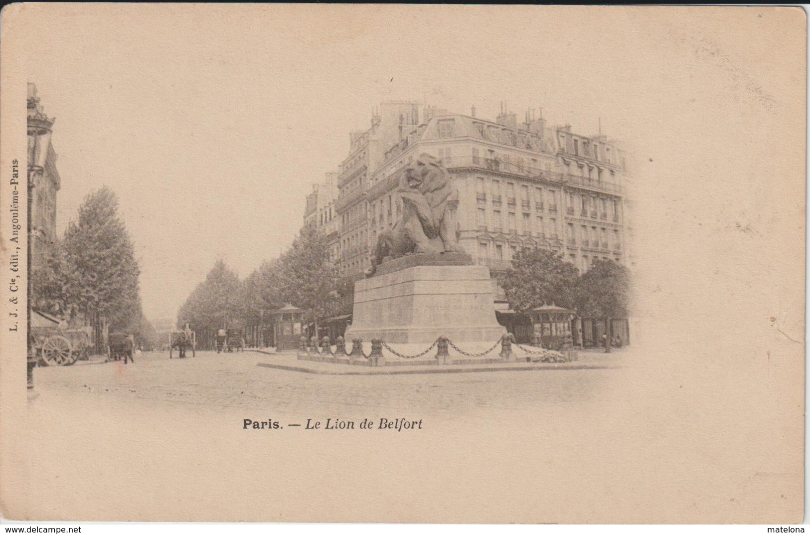 PARIS LE LION DE BELFORT  PRECURSEUR - Arrondissement: 14