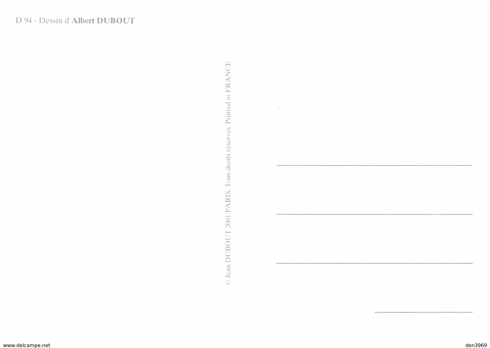 Albert DUBOUT - Editions Jean Dubout N'D 94 - CHAT - Dubout