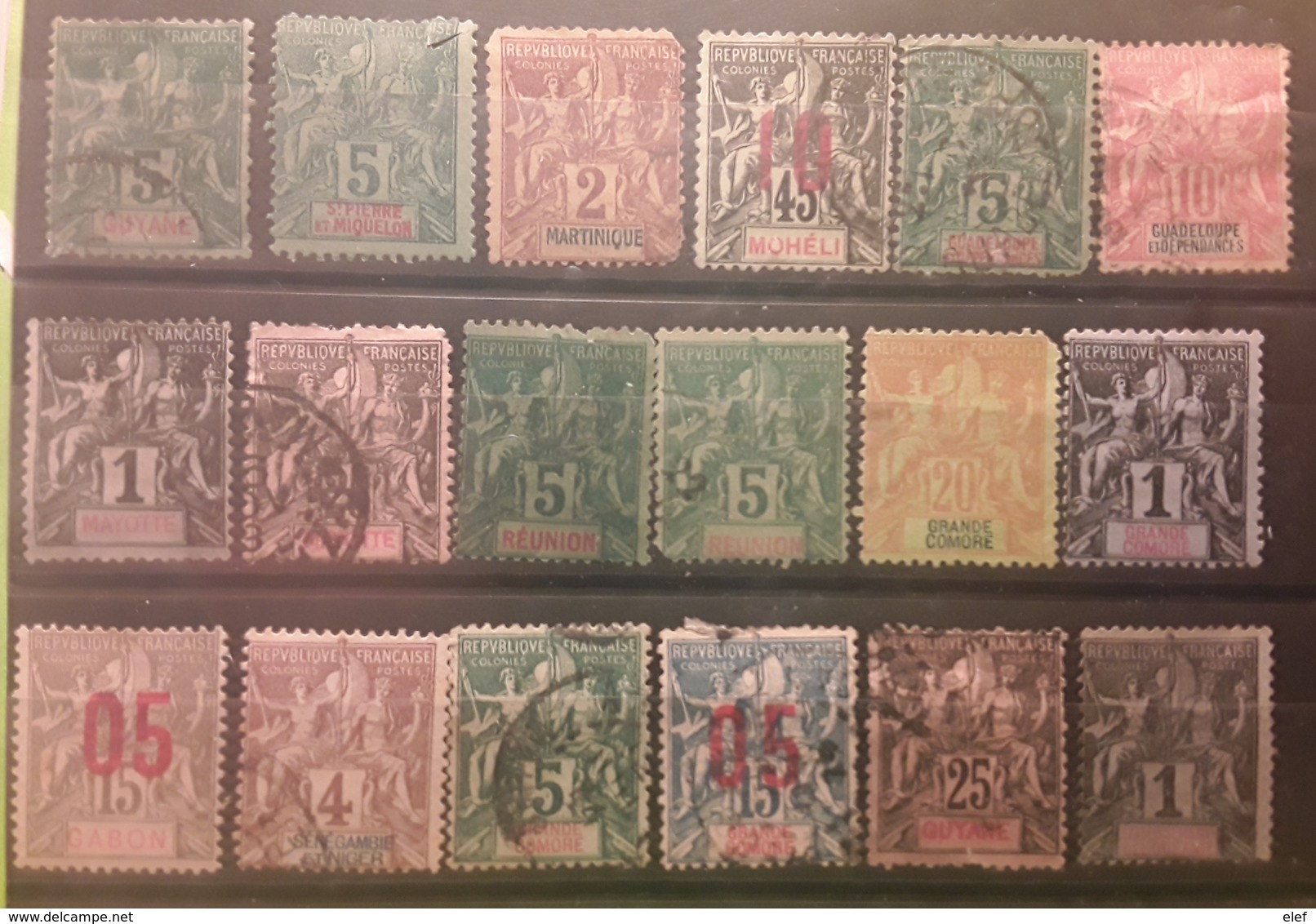 Colonies, Type Groupe,  Lot De 18 Timbres Neufs Et Obl Tous Etats,  Des TB - Colecciones