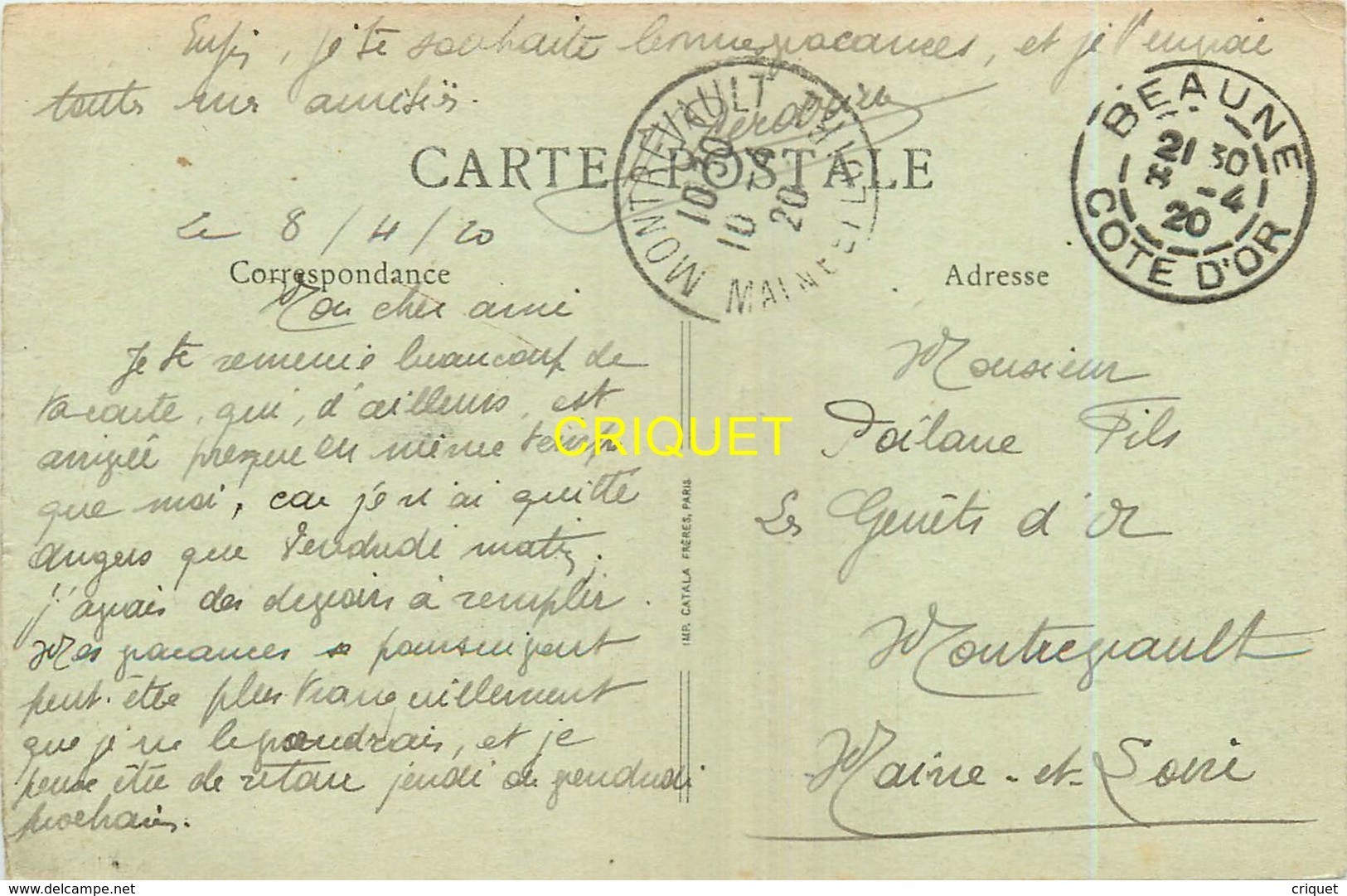 21 Beaune, Avenue De La Gare, Hotel De France, Attelages... - Beaune