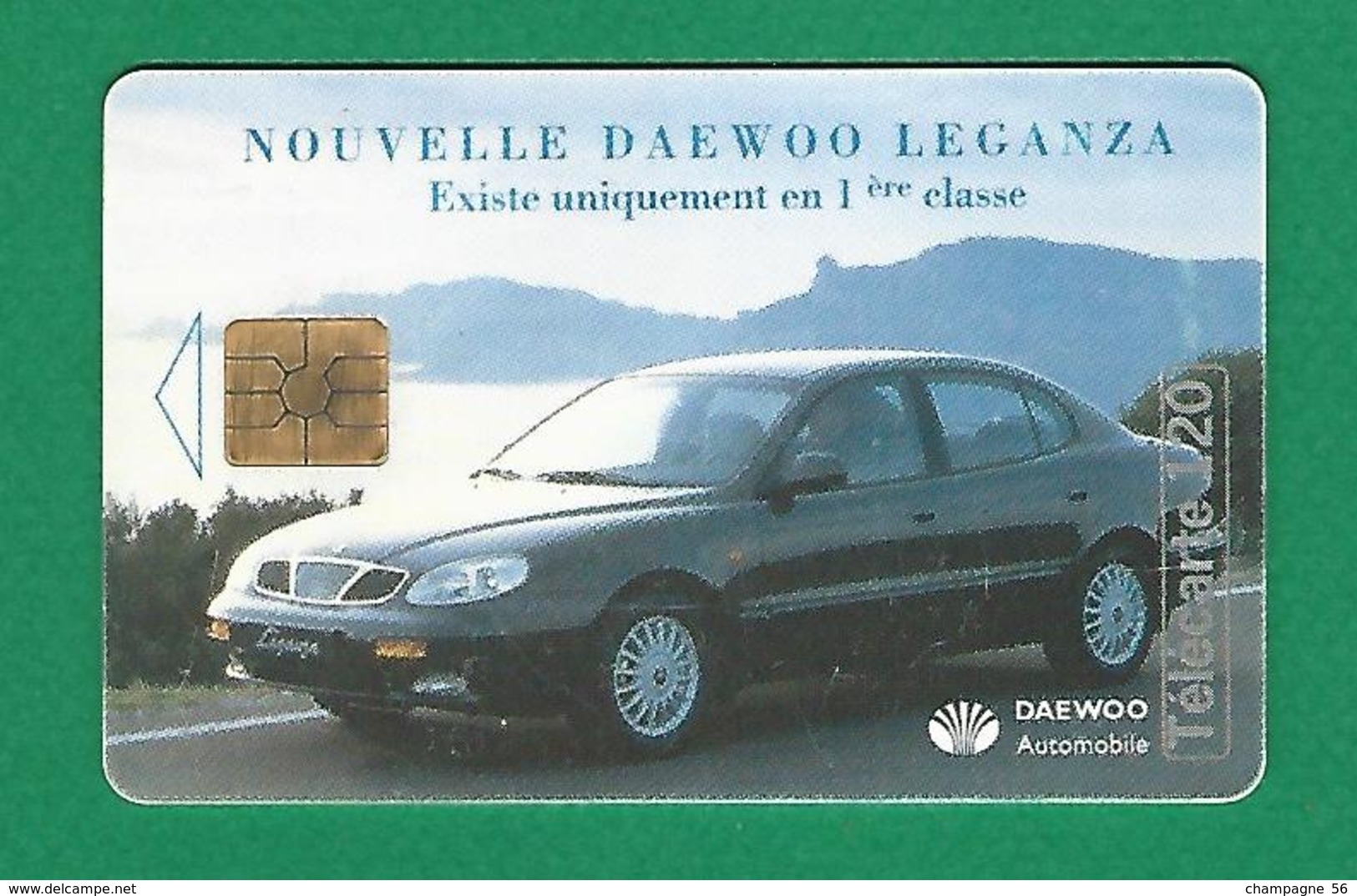 VARIÉTÉS 09 / 1997  NOUVELLE DAEWOO LEGANZA   PUCE GEM2    120 UNITÉS - Errors And Oddities