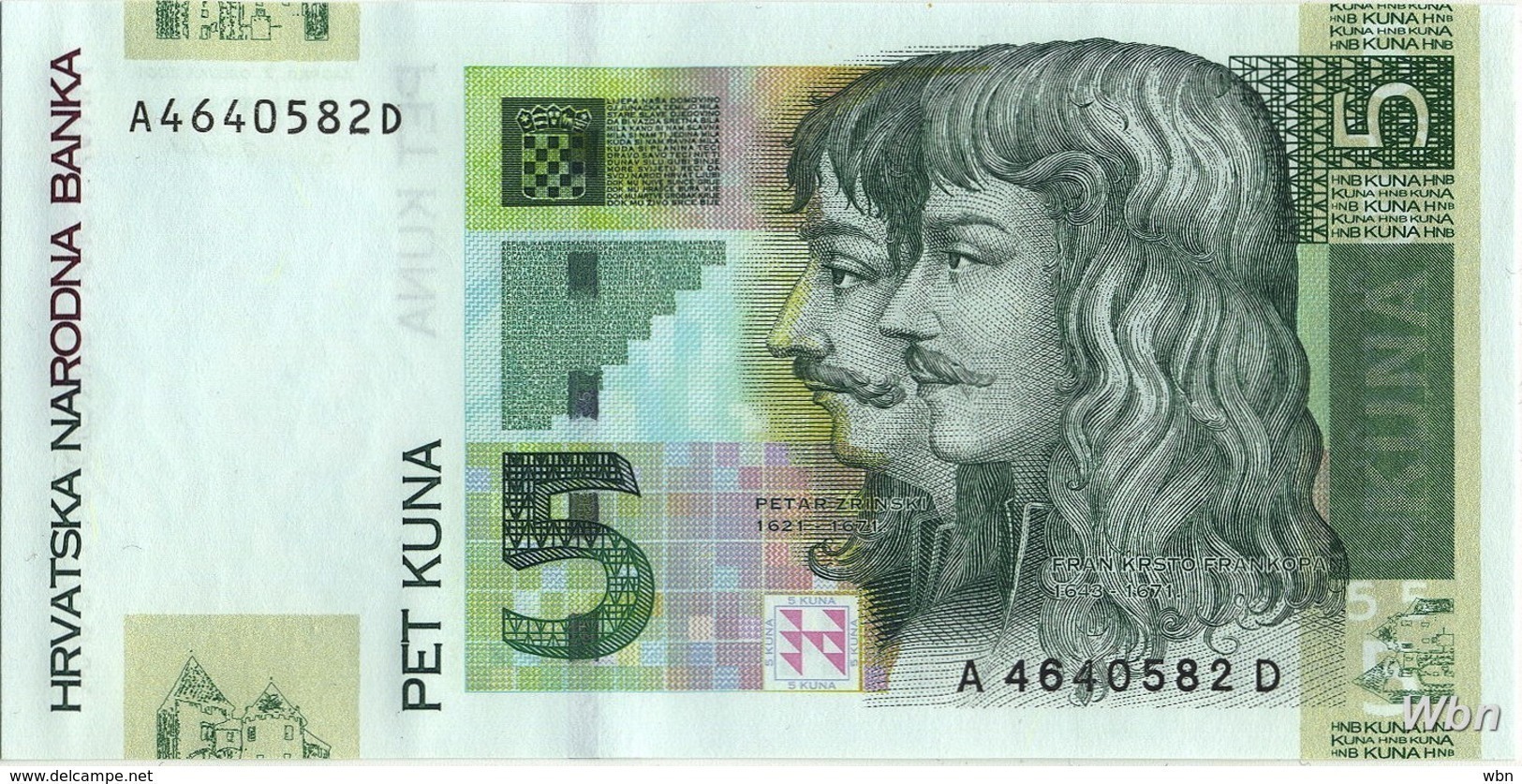 Croatie 5 Kuna (P37) 2001 -UNC- - Croatie