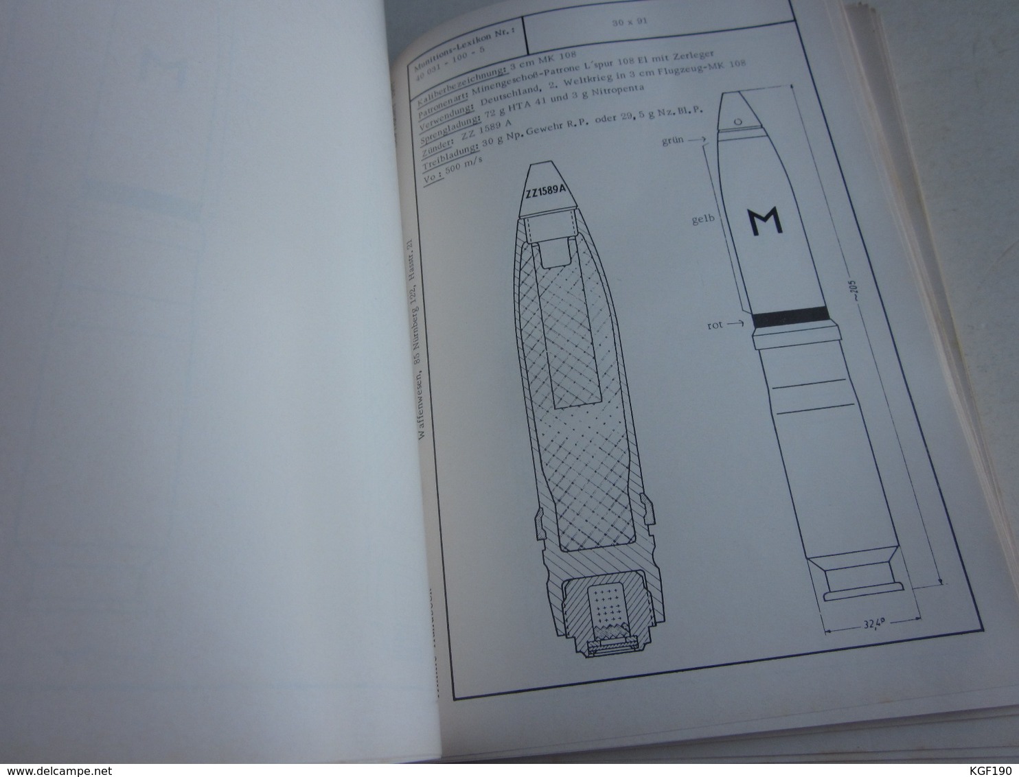 OBUS de 20 37 47 ..... INTROUVABLES PLANCHES SUR LES MUNITIONS - munitions lexikon