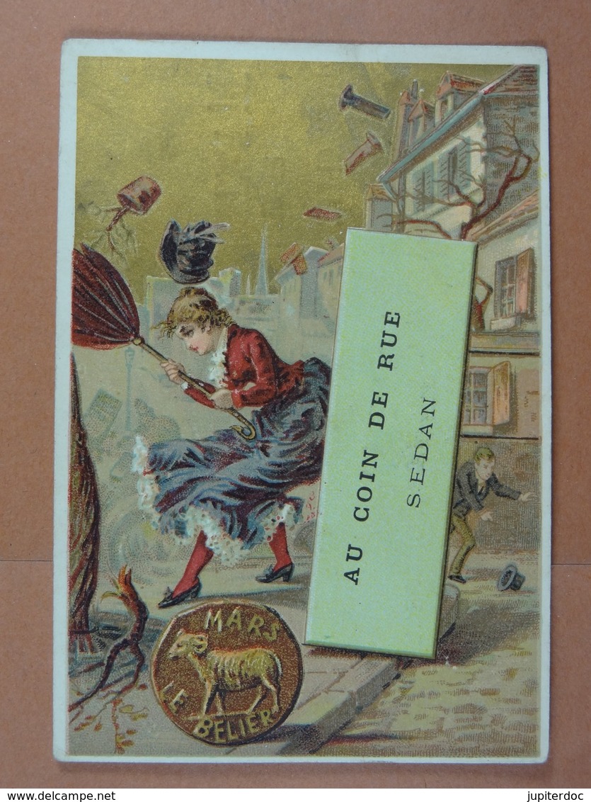 (10,3 Cm X 7 Cm) Vêtements Confectionnés Cordier Au Coin De Rue Sedan Bélier (signes Astrologiques) - Autres & Non Classés